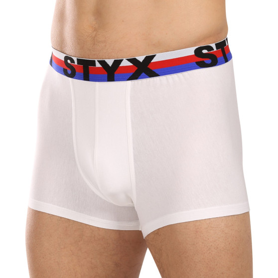 3PACK boxershorts för herrar Styx sport elastisk vit tricolour (3G2061)