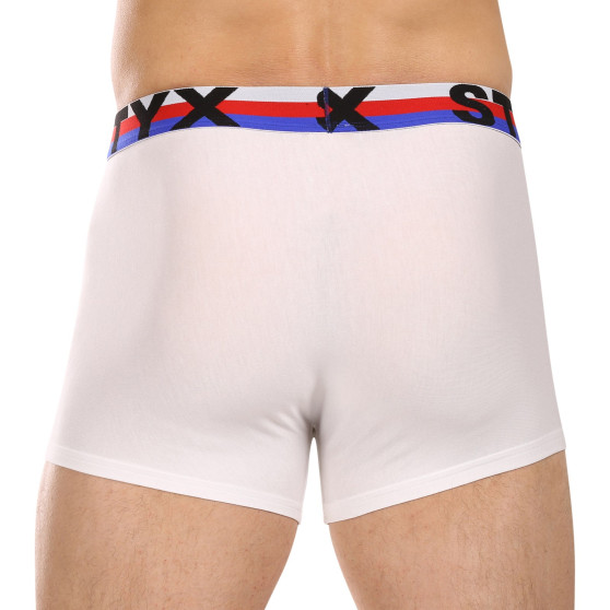 3PACK boxershorts för herrar Styx sport elastisk vit tricolour (3G2061)