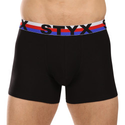 Boxershorts för herrar Styx lång sport elastisk svart tricolour (U1960)