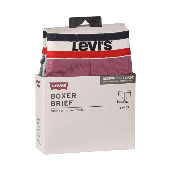 3PACK Boxershorts för herrar Levis multicolour (100002870 011)