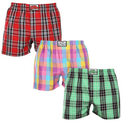 3PACK Boxershorts för herrar Styx klassisk elastisk flerfärgad (3A102329)