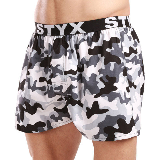 3PACK Boxershorts för herrar Styx art sports gummi flerfärgad (3B14789)