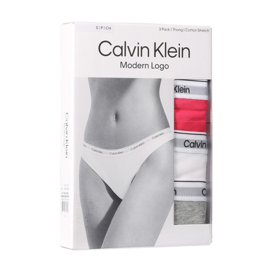 3PACK Stringtrosor för kvinnor Calvin Klein multicolour (QD5209E-NP4)