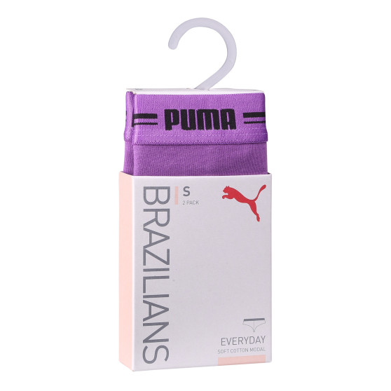 2PACK Brasilianska trosor för kvinnor Puma lila (603043001 020)