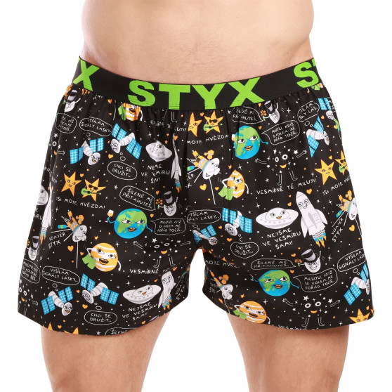 5PACK Boxershorts för herrar Styx art sports gummi flerfärgad (5B1187789)