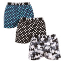 3PACK Boxershorts för herrar Styx art sports gummi flerfärgad (3B14701)