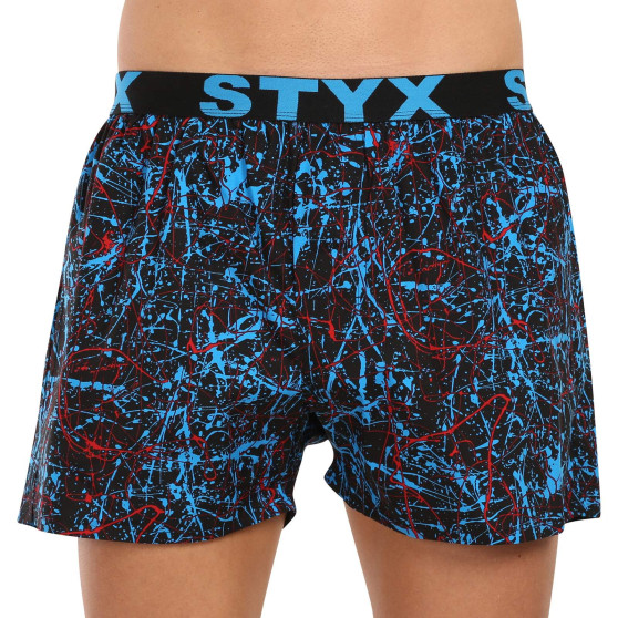 3PACK Boxershorts för herrar Styx art sports gummi flerfärgad (3B16347)