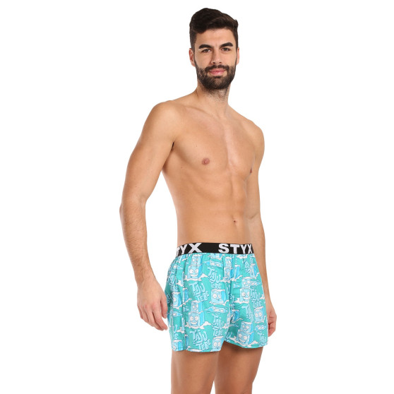 3PACK Boxershorts för herrar Styx art sports gummi flerfärgad (3B16347)