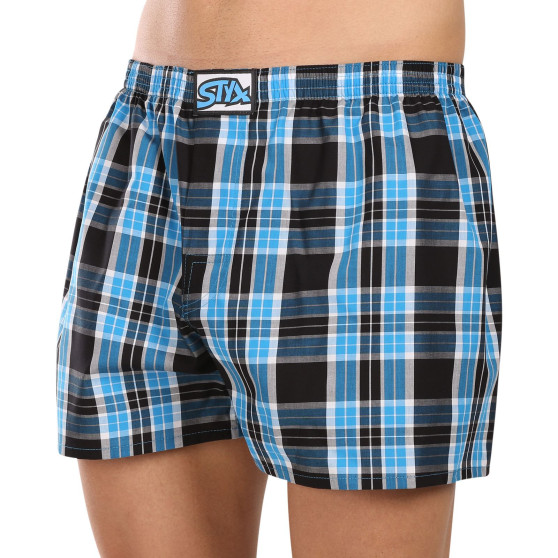 3PACK Boxershorts för herrar Styx klassisk elastisk flerfärgad (3A102227)