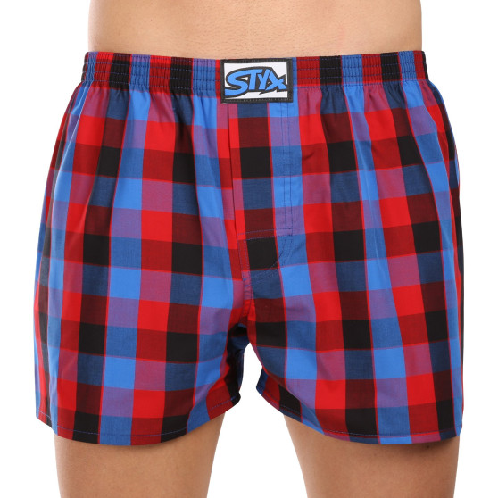 3PACK Boxershorts för herrar Styx klassisk elastisk flerfärgad (3A102227)