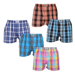 5PACK Boxershorts för herrar Styx klassisk elastisk flerfärgad (5A102230)