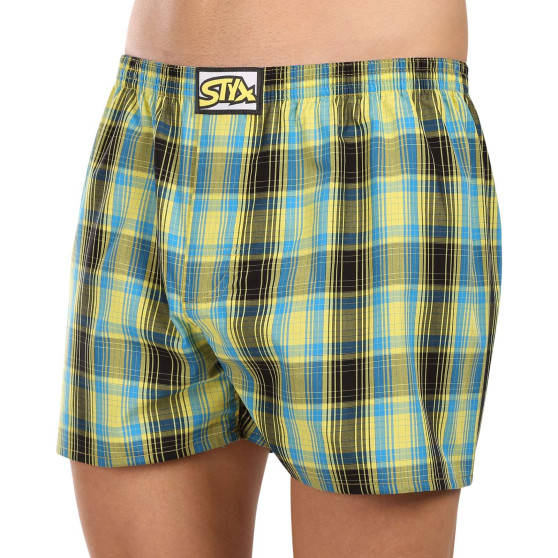 3PACK Boxershorts för herrar Styx klassisk elastisk flerfärgad (3A102124)