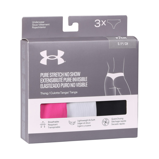 3PACK Stringtrosor för kvinnor Under Armour multicolour (1383893 686)