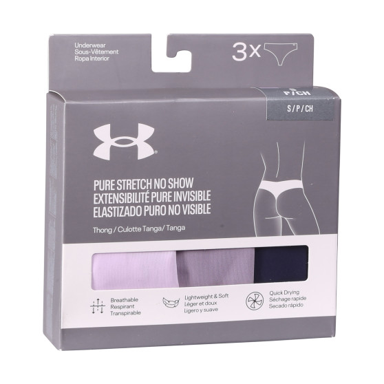 3PACK Stringtrosor för kvinnor Under Armour multicolour (1383893 543)