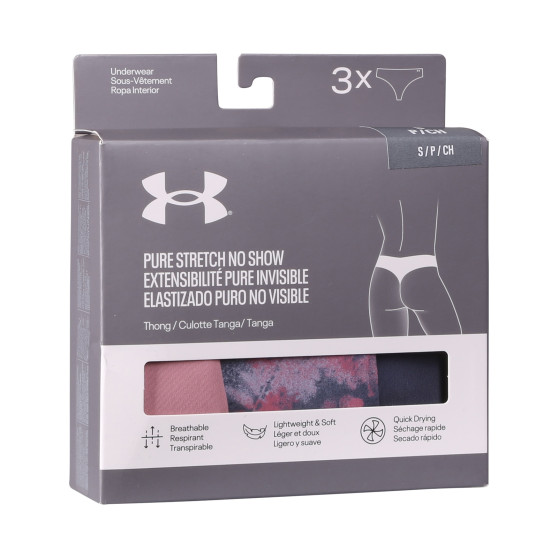 3PACK Stringtrosor för kvinnor Under Armour multicolour (1383894 014)