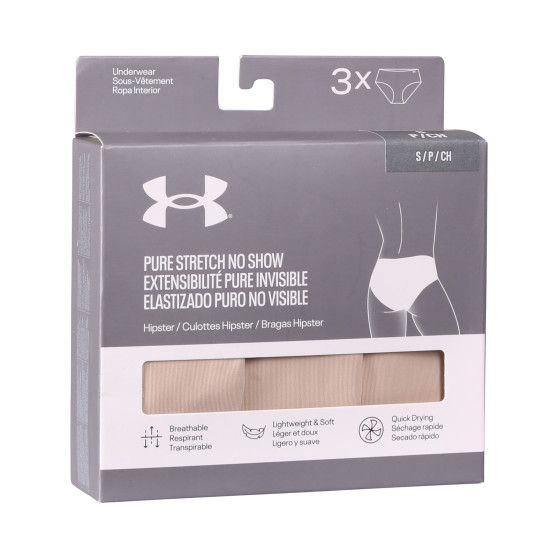 3PACK damtrosor Under Armour beige (1383895 500)