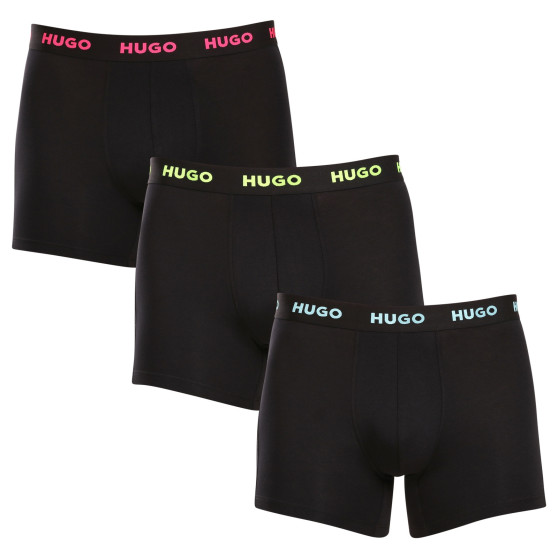 3PACK Boxershorts för herrar HUGO svart (50503079 971)