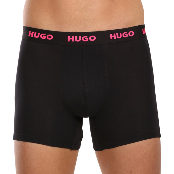 3PACK Boxershorts för herrar HUGO svart (50503079 971)