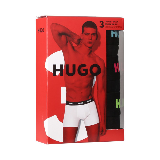 3PACK Boxershorts för herrar HUGO svart (50503079 971)