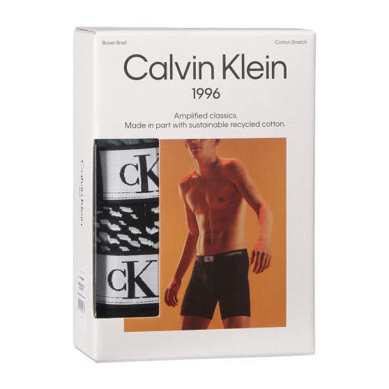 3PACK Boxershorts för herrar Calvin Klein multicolour (NB3529E-MRU)