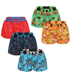 5PACK damshorts Styx art sports gummi flerfärgad (5T1367834)