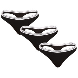 3PACK Stringtrosor för damer Calvin Klein svart (QD5209E-UB1)