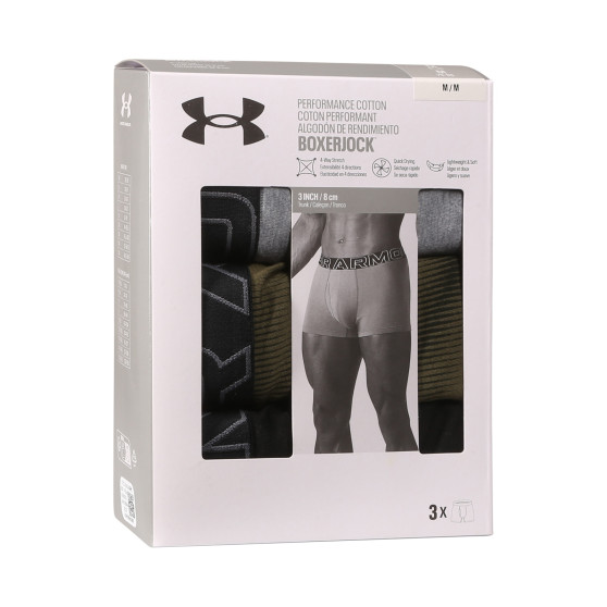 3PACK Boxershorts för herrar Under Armour multicolour (1383892 390)