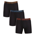 3PACK Boxershorts för herrar Under Armour svart (1383878 002)