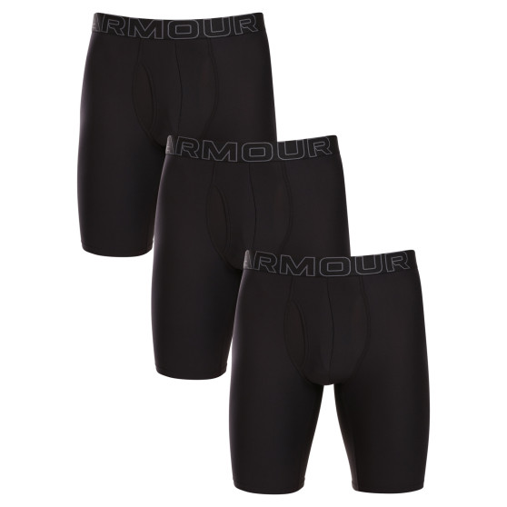 3PACK Boxershorts för herrar Under Armour svart (1383880 001)