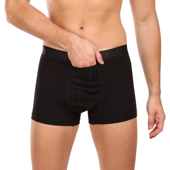 2PACK Pietro Filipi Boxershorts bollhållare för herrar svart (2BCL001)