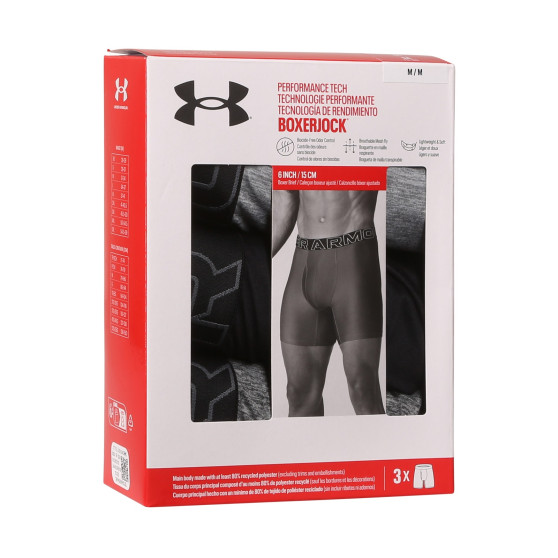 3PACK Boxershorts för herrar Under Armour multicolour (1383878 035)