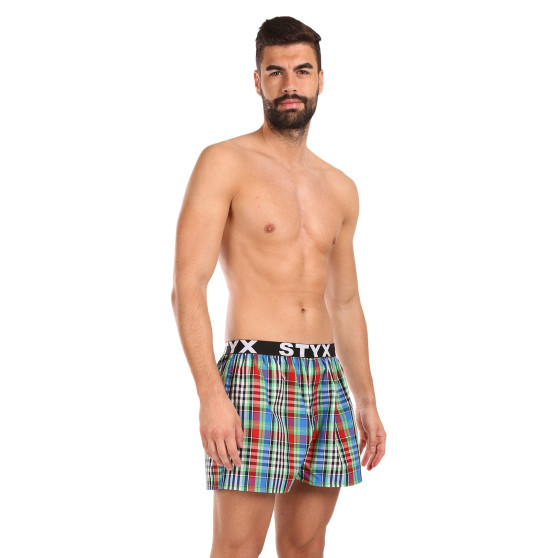 Boxershorts för herrar Styx sport elastisk flerfärgad (B1036)