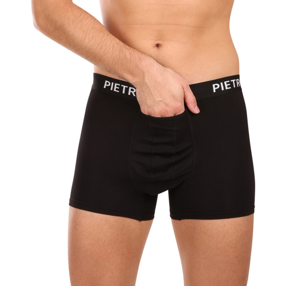 2PACK Pietro Filipi Boxershorts bollhållare för herrar svart (2BCL002)