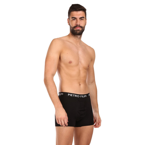 2PACK Pietro Filipi Boxershorts bollhållare för herrar svart (2BCL002)