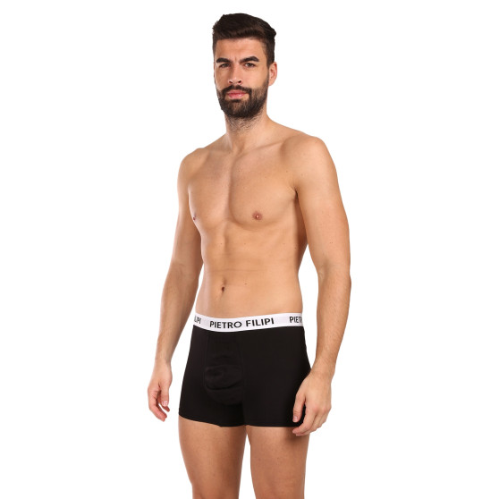 2PACK Pietro Filipi Boxershorts bollhållare för herrar svart (2BCL003)