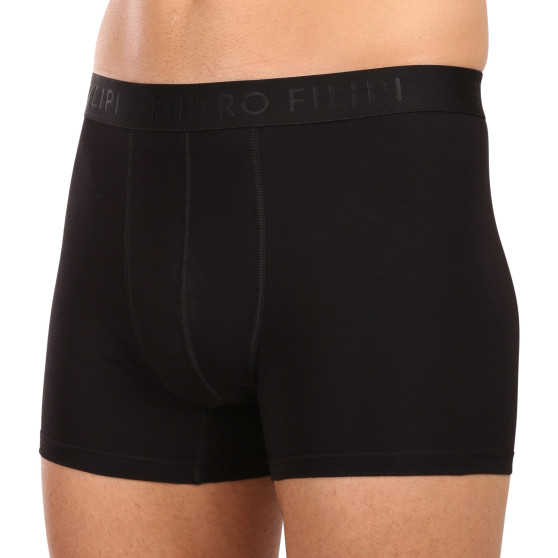 3PACK Boxershorts för herrar Pietro Filipi svart (3BCL001)