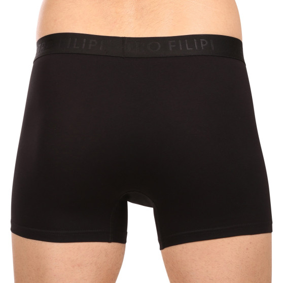 3PACK Boxershorts för herrar Pietro Filipi svart (3BCL001)