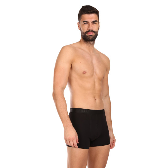 3PACK Boxershorts för herrar Pietro Filipi svart (3BCL001)