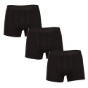 3PACK Boxershorts för herrar Pietro Filipi svart (3BCL001)