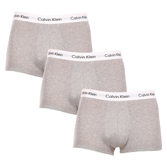 3PACK Boxershorts för herrar Calvin Klein grå (U2664G-KS0)