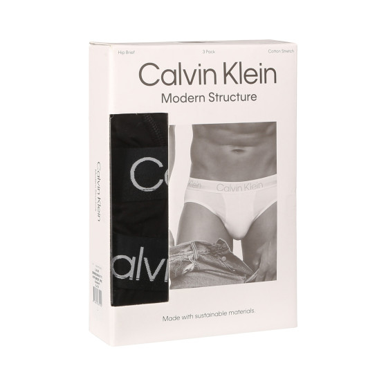 3PACK herrkalsonger Calvin Klein svart (NB2969A-7VI)