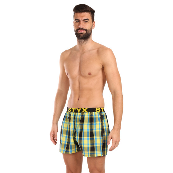 Boxershorts för herrar Styx sport elastisk flerfärgad (B1033)