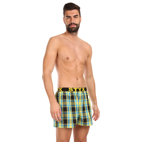 Boxershorts för herrar Styx sport elastisk flerfärgad (B1033)