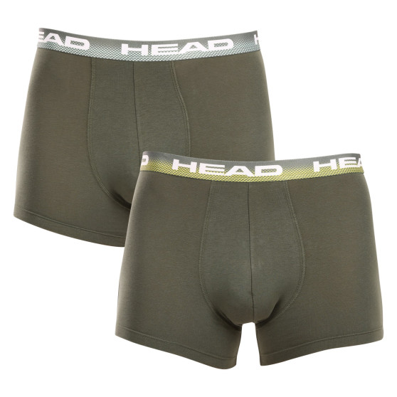 2PACK Boxershorts för herrar HEAD grön (701226183 001)