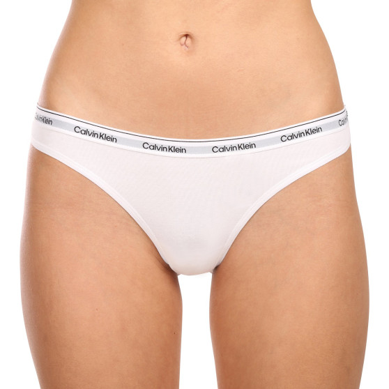 3PACK Stringtrosor för damer Calvin Klein vit (QD5209E-100)