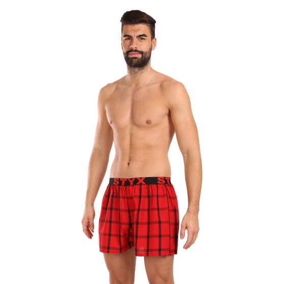 3PACK Boxershorts för herrar Styx sport elastisk flerfärgad (3B103133)