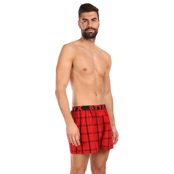 3PACK Boxershorts för herrar Styx sport elastisk flerfärgad (3B103133)