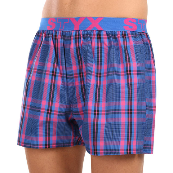 5PACK Boxershorts för herrar Styx sport elastisk flerfärgad (5B103135)