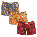 3PACK Boxershorts för herrar Styx lång art classic rubber multicolour (3F13714)