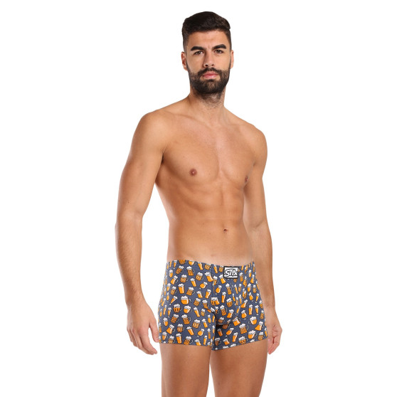 3PACK Boxershorts för herrar Styx lång art classic rubber multicolour (3F13714)